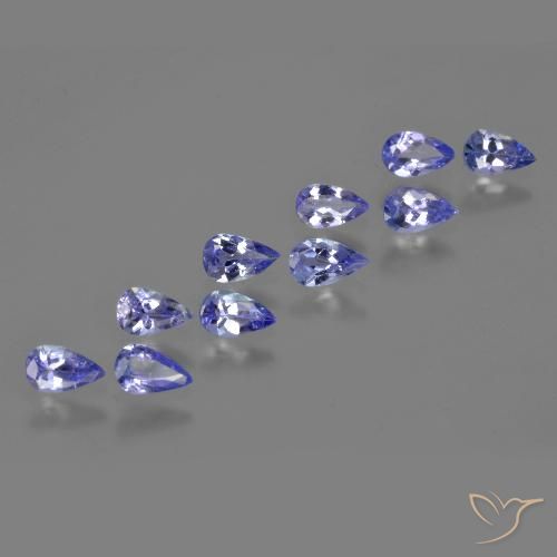 Achetez naturel 2,09ct bleue tanzanite gems, en forme de poire, en provenance tanzanie chez gemselect. en stock, livraison internationale!