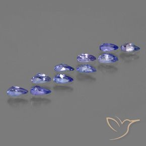 Achetez naturel 2,09ct bleue tanzanite gems, en forme de poire, en provenance tanzanie chez gemselect. en stock, livraison internationale!
