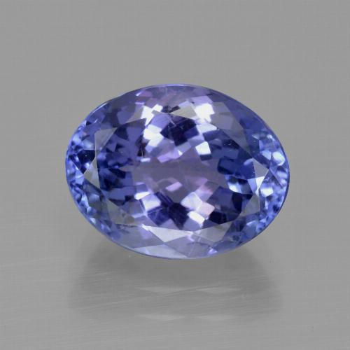 Tanzanite Bleu pourpre profond naturelle Coupe ovale, 4.02 ct, VVS-VS