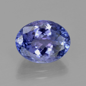 Tanzanite Bleu pourpre profond naturelle Coupe ovale, 4.02 ct, VVS-VS