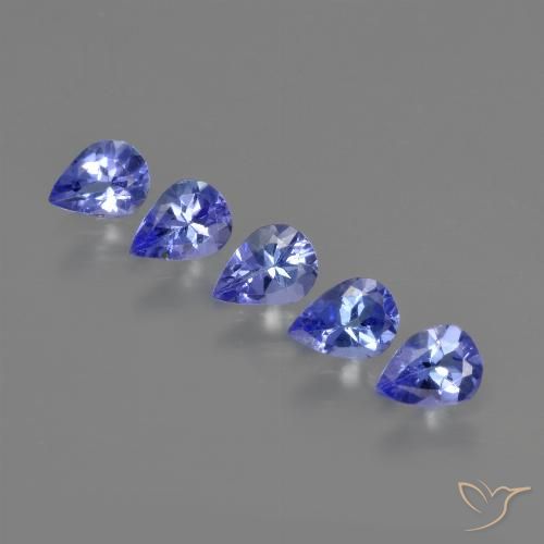 1.27ctw Naturel Bleu violet intense Tanzanite, En forme de poire, VS