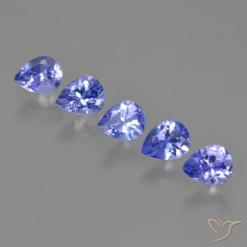 1.80ctw Naturel Bleu violet intense Tanzanite, En forme de poire, VS