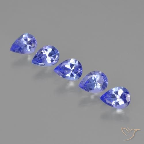 1.39ctw Naturel Bleu violet intense Tanzanite, En forme de poire, VS