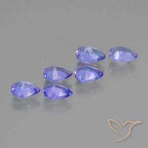 Achetez naturel 1,62ct bleue tanzanite gems, en forme de poire, en provenance tanzanie chez gemselect. en stock, livraison internationale!