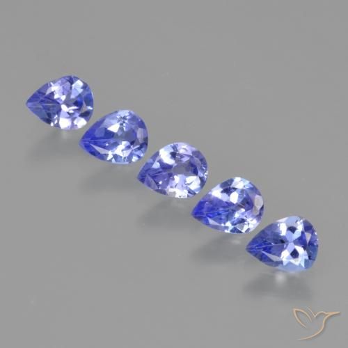 1.56ctw Naturel Bleu électrique Tanzanite, En forme de poire, VS
