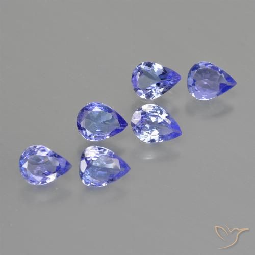 1.51ctw Naturel Bleu intense Tanzanite, En forme de poire, VS