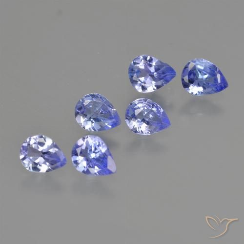 1.54ctw Naturel Bleu moyen Tanzanite, En forme de poire, VS
