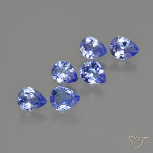 1.46ctw Naturel Bleu foncé Tanzanite, En forme de poire, VS
