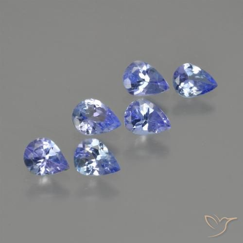 1.48ctw Naturel Bleu foncé Tanzanite, En forme de poire, VS