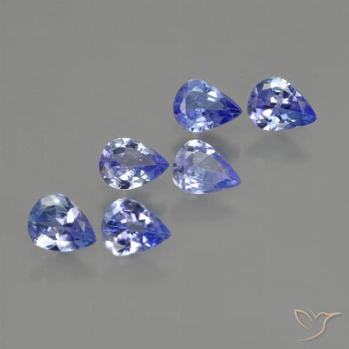1.57ctw Naturel Bleu électrique Tanzanite, En forme de poire, VS
