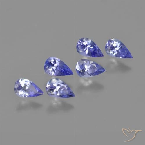 1.41ctw Naturel Bleu violet intense Tanzanite, En forme de poire, VVS-VS
