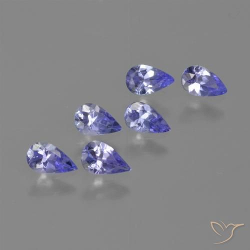 1.26ctw Naturel Bleu violet intense Tanzanite, En forme de poire, VVS-VS