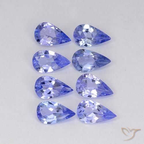 1.50ctw Naturel Bleu violet intense Tanzanite, En forme de poire, VS