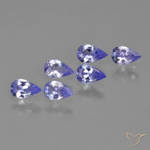 1.22ctw Naturel Bleu violet intense Tanzanite, En forme de poire, VS
