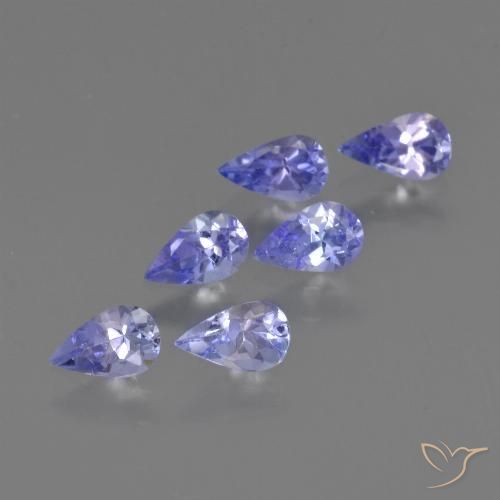 1.27ctw Naturel Bleu violet intense Tanzanite, En forme de poire, VS