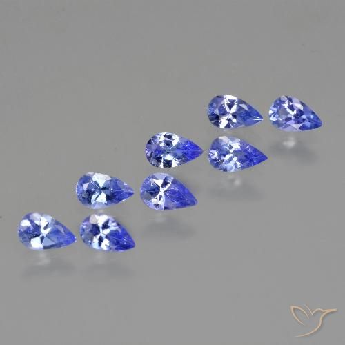 1.87ctw Naturel Bleu électrique Tanzanite, En forme de poire, VS