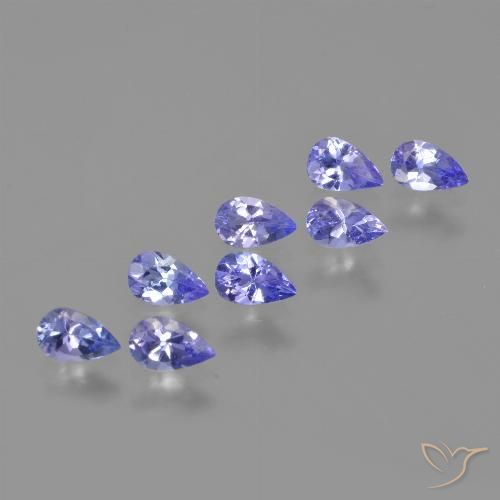 1.74ctw Naturel Bleu électrique Tanzanite, En forme de poire, VS