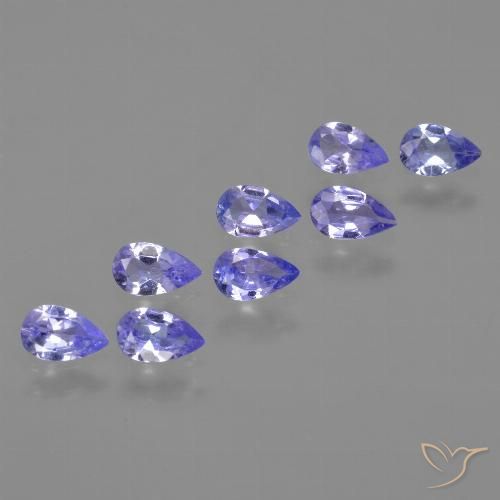 1.70ctw Naturel Bleu foncé Tanzanite, En forme de poire, VS