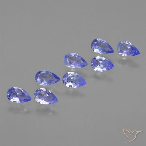 1.58ctw Naturel Bleu électrique Tanzanite, En forme de poire, VS