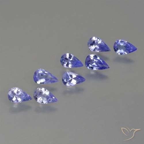 1.40ctw Naturel Bleu violet intense Tanzanite, En forme de poire, VS