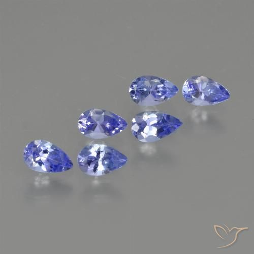 1.43ctw Naturel Bleu intense Tanzanite, En forme de poire, VS