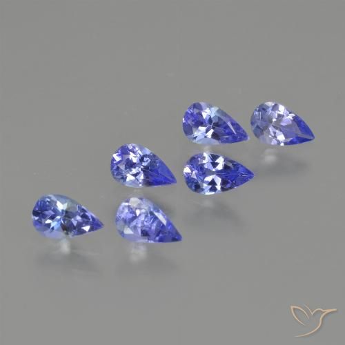 1.42ctw Naturel Bleu foncé Tanzanite, En forme de poire, VS
