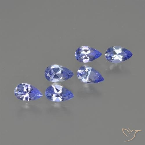 1.24ctw Naturel Bleu foncé Tanzanite, En forme de poire, VS