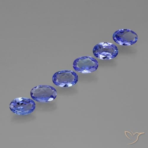 2.30ctw Naturel Violet foncé Bleu Tanzanite, ovale, VVS-VS