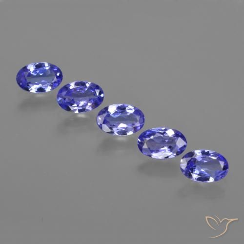 2.36ctw Naturel Bleu violet intense Tanzanite, ovale, VVS-VS