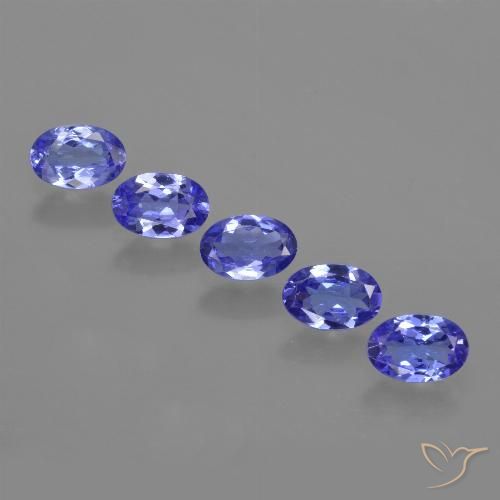 2.35ctw Naturel Bleu violet intense Tanzanite, ovale, VVS-VS