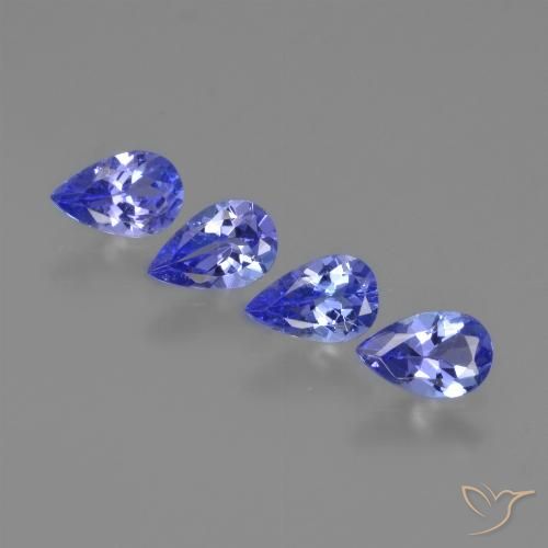 Achetez naturel 1.67ct Bleu pourpre profond Tanzanite gems, En forme de poire, En provenance Tanzanie chez GemSelect. En stock, livraison internationale!