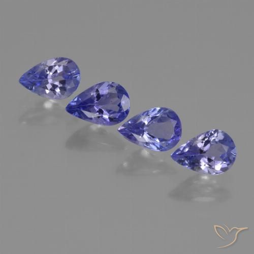 1.41ctw Naturel Violet Bleu Tanzanite, En forme de poire, VS