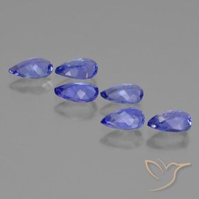 Achetez naturel 2,29ct bleue tanzanite gems, en forme de poire, en provenance tanzanie chez gemselect. en stock, livraison internationale!