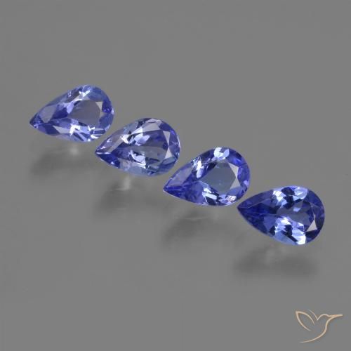 1.76ctw Naturel Bleu pourpre profond Tanzanite, En forme de poire, VS