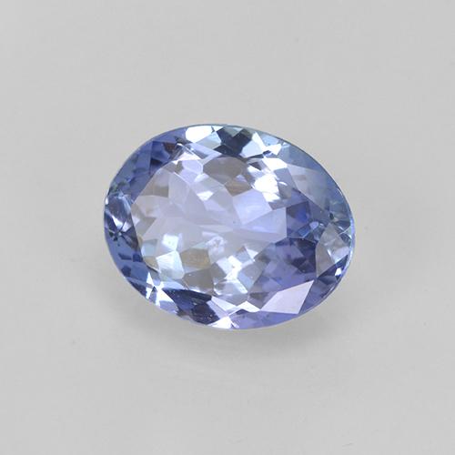 Tanzanite bleue naturelle coupe ovale, 1,71 ct, VS