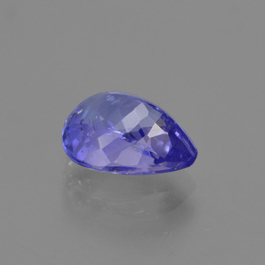 Tanzanite violet naturelle en forme de poire, 2,35 ct, VS-SI