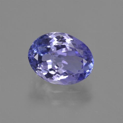 Tanzanite bleue naturelle coupe ovale, 2,43 ct, VS