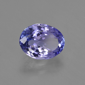 Tanzanite bleue naturelle coupe ovale, 2,43 ct, VS
