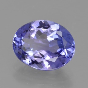 Tanzanite Bleu violet intense naturelle Coupe ovale, 2.47 ct, VVS
