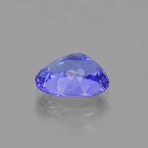 Tanzanite bleue naturelle coupe ovale, 2,22 ct, VVS
