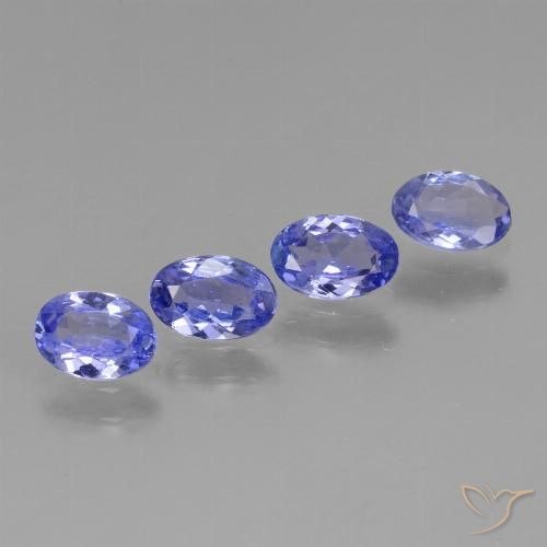 1.64ctw Naturel Bleu violet intense Tanzanite, ovale, VVS-VS