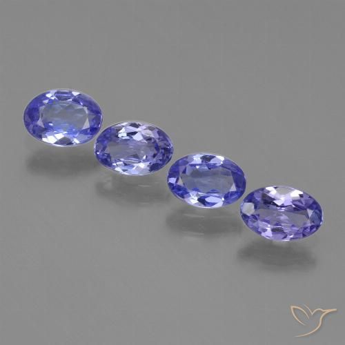 1.75ctw Naturel Bleu intense Tanzanite, ovale, VVS-VS