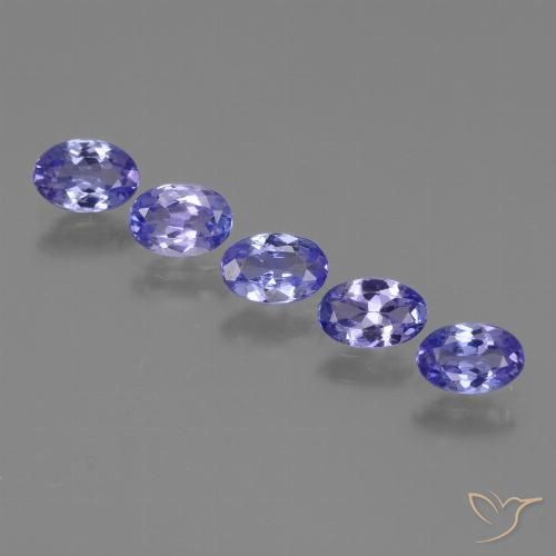 2.10ctw Naturel Bleu foncé Tanzanite, ovale, VVS-VS