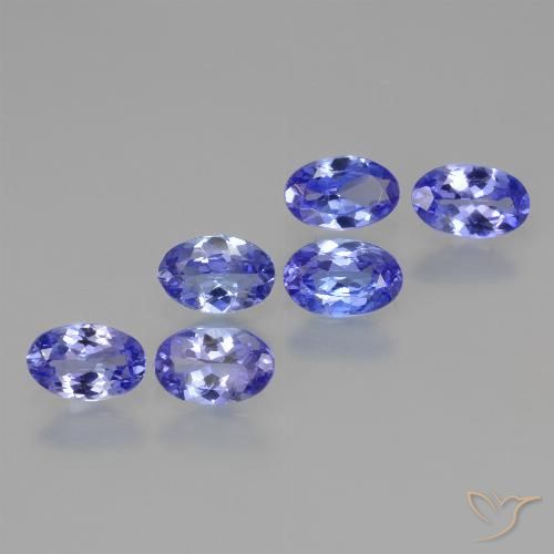 2.39ctw Naturel Violet foncé Bleu Tanzanite, ovale, VVS-VS