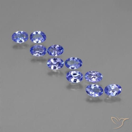 3.52ctw Naturel Bleu violet intense Tanzanite, ovale, VVS-VS
