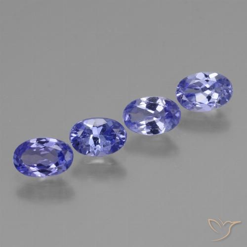 2.00ctw Naturel Bleu violet intense Tanzanite, ovale, VS