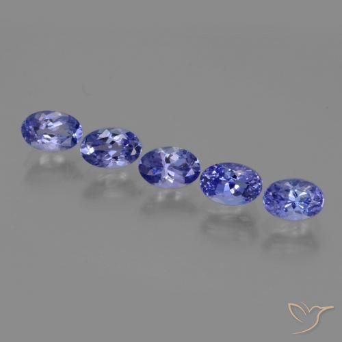 2.63ctw Naturel Violet Bleu Tanzanite, ovale, VS