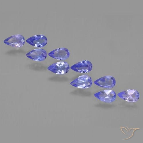 1.89ctw Naturel Bleu moyen Tanzanite, En forme de poire, VS