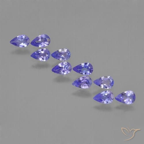 1.79ctw Naturel Bleu violet intense Tanzanite, En forme de poire, VS