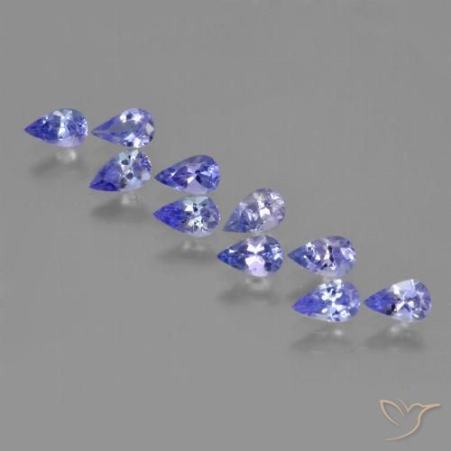 2.35ctw Naturel Bleu moyen Tanzanite, En forme de poire, VS